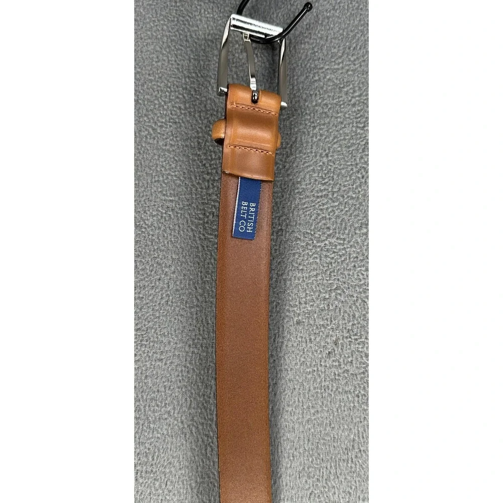 British Belt Company Belt Mens 40 Tan Brown Leather Hand Crafted England Luxury
